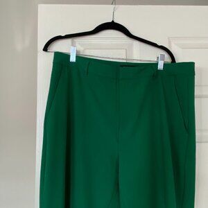 Banana Republic women's sculpted stretch trousers green sz 14